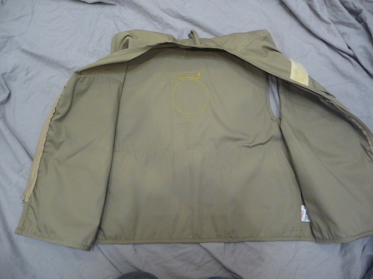 Gilet De Pêche Vintage Saftback – Taille L – 100% Coton – Fabriqué Aux USA
