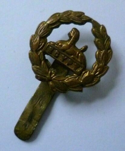Gloucestershire Regiment Back Badge Brass Long Slider 21 mm Vintage Original - Picture 1 of 12