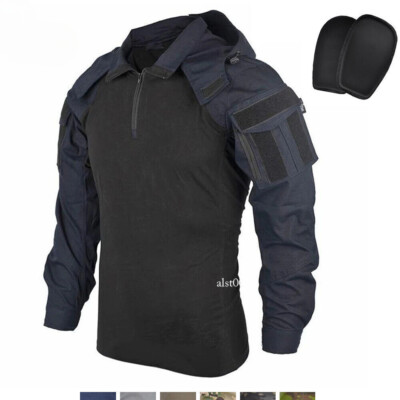 Chemise Tactique G3 Homme YEVHEV - Camouflage Armée US - Manches Longues Avec Coudières - Pour Outdoor, Chasse Ou Paintball