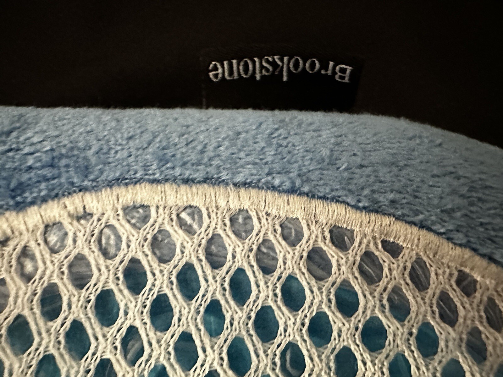 Brookstone Blue Cool Gel & Bamboo Microbead Travel Neck Pillow for sale