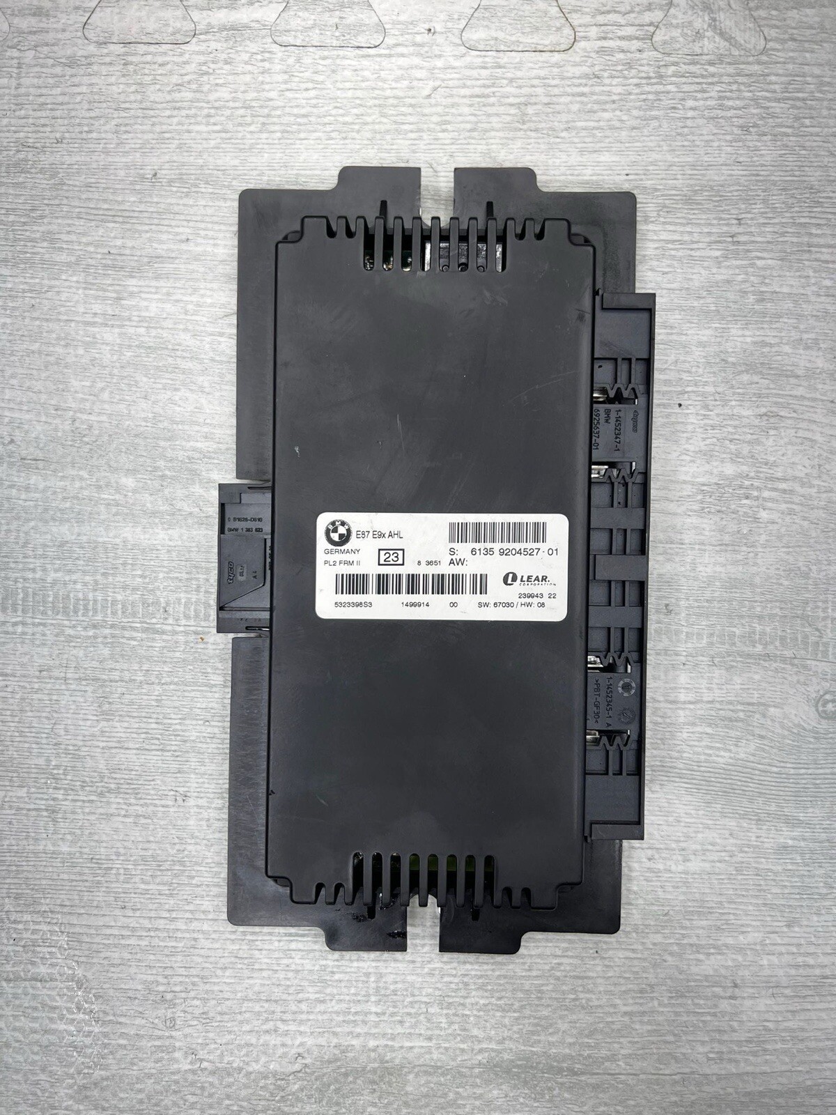 2009 BMW 335i Coupe E92 OEM FRM AHL Footwell Control Module 