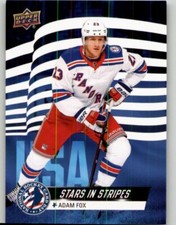 2022 Upper Deck National Hockey Card Day USA Adam Fox #USA-9 New York Rangers