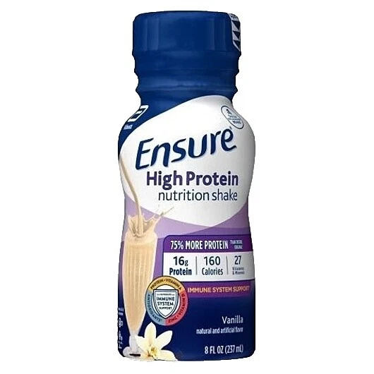 Barras de energía y resistencia Ensure líquido, bebidas y pastillas