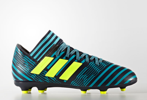 blue and yellow adidas football boots