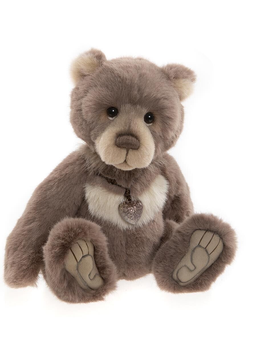 Charlie Bears 2022 Knox Teddy Bear Plush Soft Toy Charm Brown Embroidered Paws