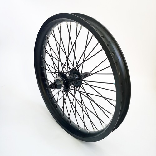 Heavy Duty 20 inch Bike Wheel Set Front & Rear Rim 12G 48 Spokes & 22T Freewheel - Picture 3 of 10