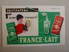 BUVARD PUBLICITAIRE  ANCIEN / INSTANTANE FRANCE LAIT QUICK LAIT REGILAIT PHOTO
