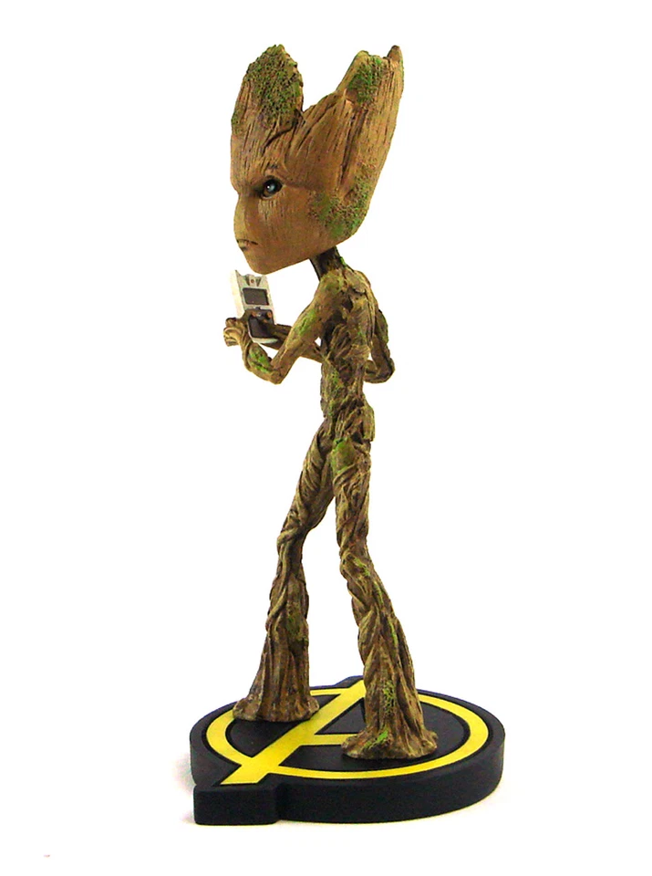 Neca Groot Head Knocker Resin Statue Avengers Infinity War Bobblehead Marvel New - Image 3 of 4
