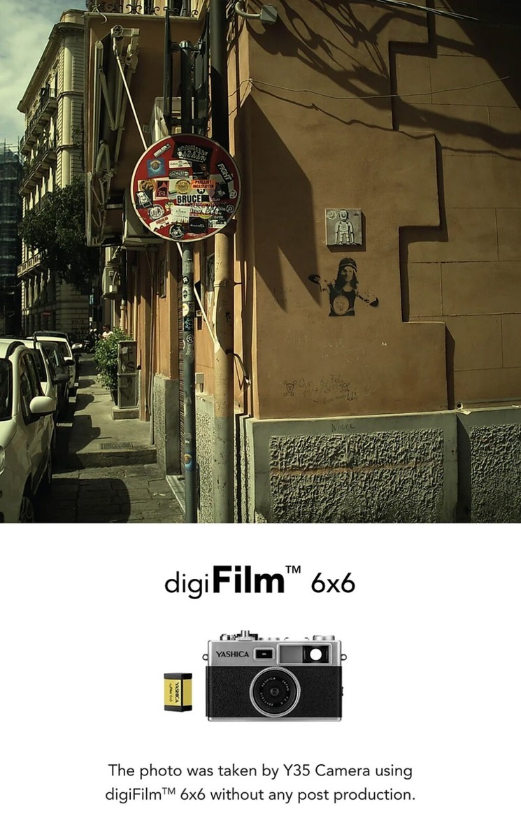 YASHICA DigiFilm Camera Y35 full set with 6 digiFilm Japan YASHICA DigiFilm Camera Y35 full set with 6 digiFilm Japan