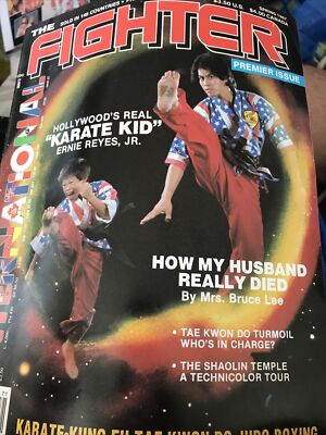 The Fighter International #1 Magazine 1987 Bruce Lee, Chuck Norris