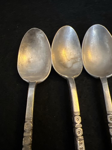 Rare Tuareg Or Nigeran Silver Spoons 167gr. Ornate ball handle stamp work. - Picture 4 of 12