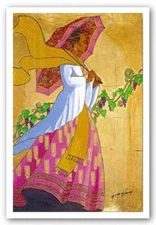 Sweeter than Beaujolais Rob Wilson African American Art Print 18x24