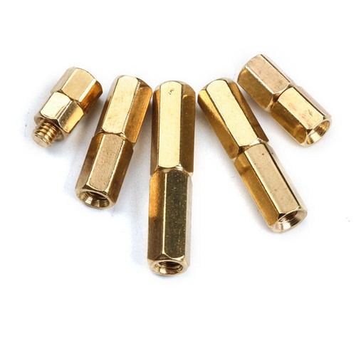 300Pcs M3 Brass Copper Pillar Stand Off Hex Column Spacer Threaded Screw Nut - Picture 18 of 23
