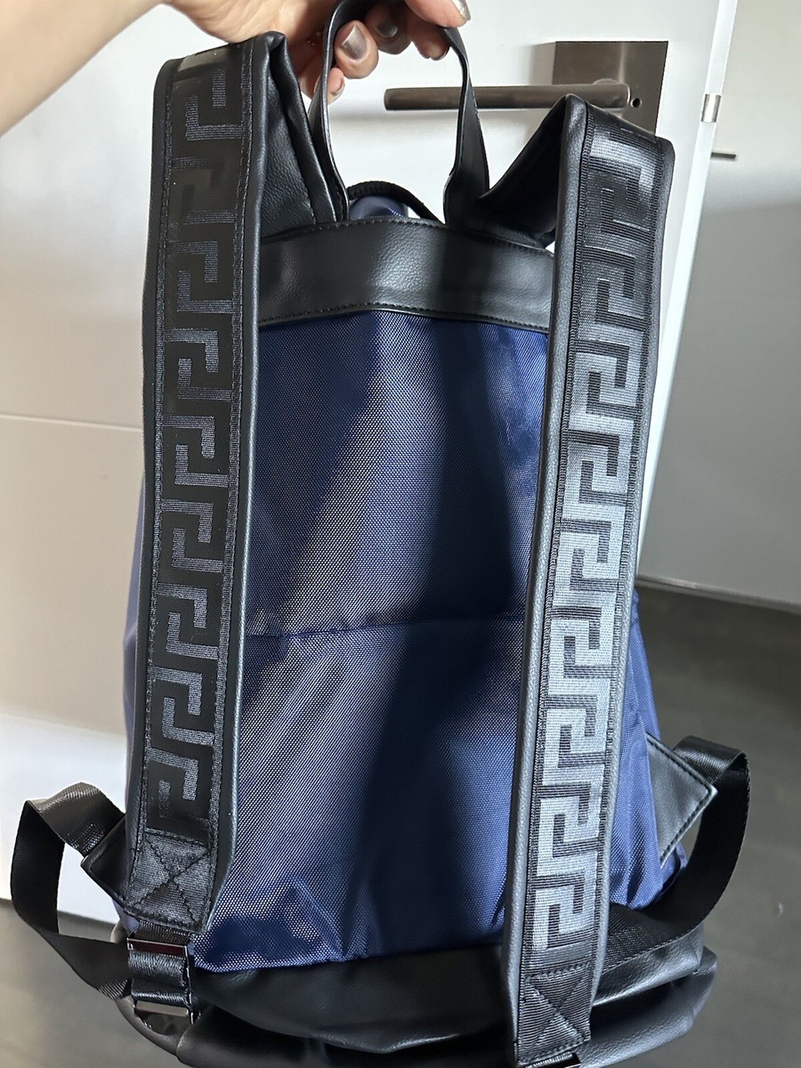 BRAND NEW IN PACKAGING Versace Medusa Perfume Backpack Travel Bag Black & Blue New Large Designer VERSACE Medusa Parfumes BACKPACK Navy  main image 3