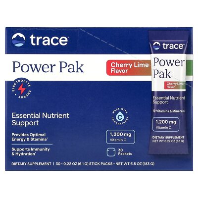 Power Pak, Cherry Lime, 30 Packets, 0.22 oz (6.1 g) Each