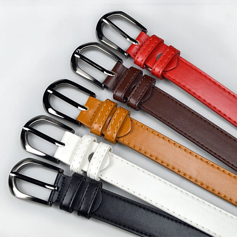 1X Enfant Garçon PU Cuir Ceinture Avec Broche Simple Boucle pour École Uniforme - Photo 4/4