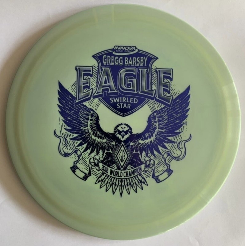 Rare Swirled Star Eagle Barsby 2018 World Champion Disc