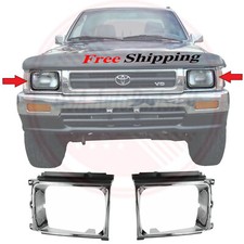 For 1987-1989 Toyota 4runner 87-88 Pickup Headlight Bezel Trim Left Right Side For 1987-1989 Toyota 4runner 87-88 Pickup Headlight Bezel Trim Left Right Side