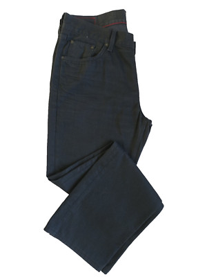 Tommy Hilfiger Herren Jeans Hose Größe 36/34 schwarz Denim  gerade Form
