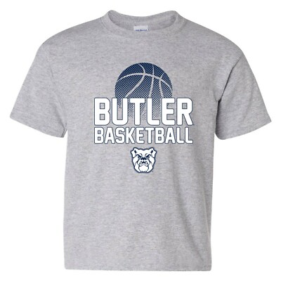 Butler Bulldogs Basketball Flux, Team Color Youth T Shirt - Sport Grey