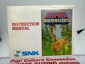 1987 Nintendo NES SNK Ikari Warriors With The Manual Inv-0747