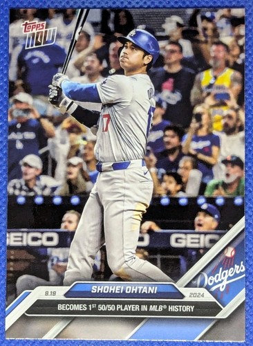 2024 Topps Now SHOHEI OHTANI #6722 50/50 Club Los Angeles Dodgers