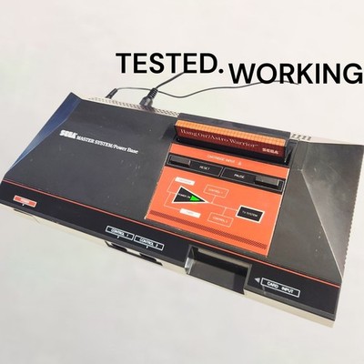 SEGA Master System Base ONLY With FREE Game - Tested Works - READ!