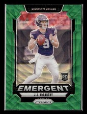 J.J. McCarthy [Wave Green] #19 Prices | 2024 Panini Prizm Emergent