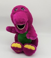 Barney 12" Plush 1992 The Lyons Group Vintage Stuffed Toy Purple Soft Dinosaur