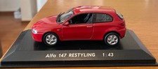 Alfa Romeo 147 2001 Red 1/43 Scale Diecast Model Car Minichamps New