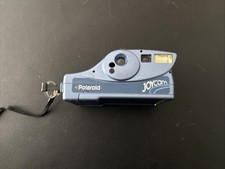 POLAROID JOYCAM INSTANT FILM CAMERA W/ Wrist Strap Flash Blue Pull Wrist Strap