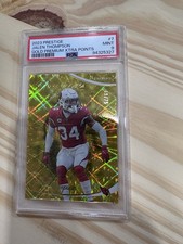 Panini 2023 Prestige Jalen Thompson Gold Xtra Points #7 /75 Cardinals PSA 9