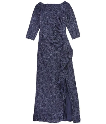 Alex Evenings Mujer Lentejuelas Vestido, Medblue, 6 - Imagen 1 de 3