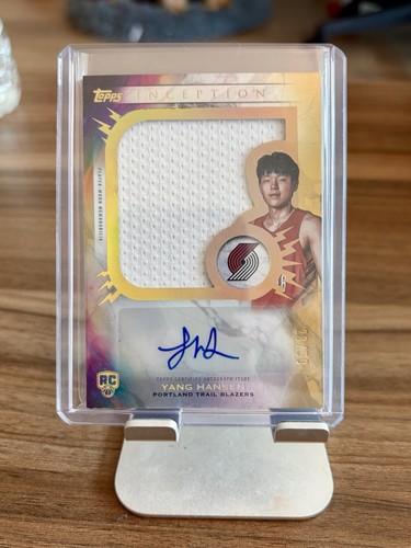2025-26 Topps Inception Basketball Yang Hansen RC #RJ-YH Relic Auto /50 Gold