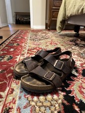 Birkenstock Milano Slingback Sandals, Oiled Leather, Habana, Men's 8, Women's 10