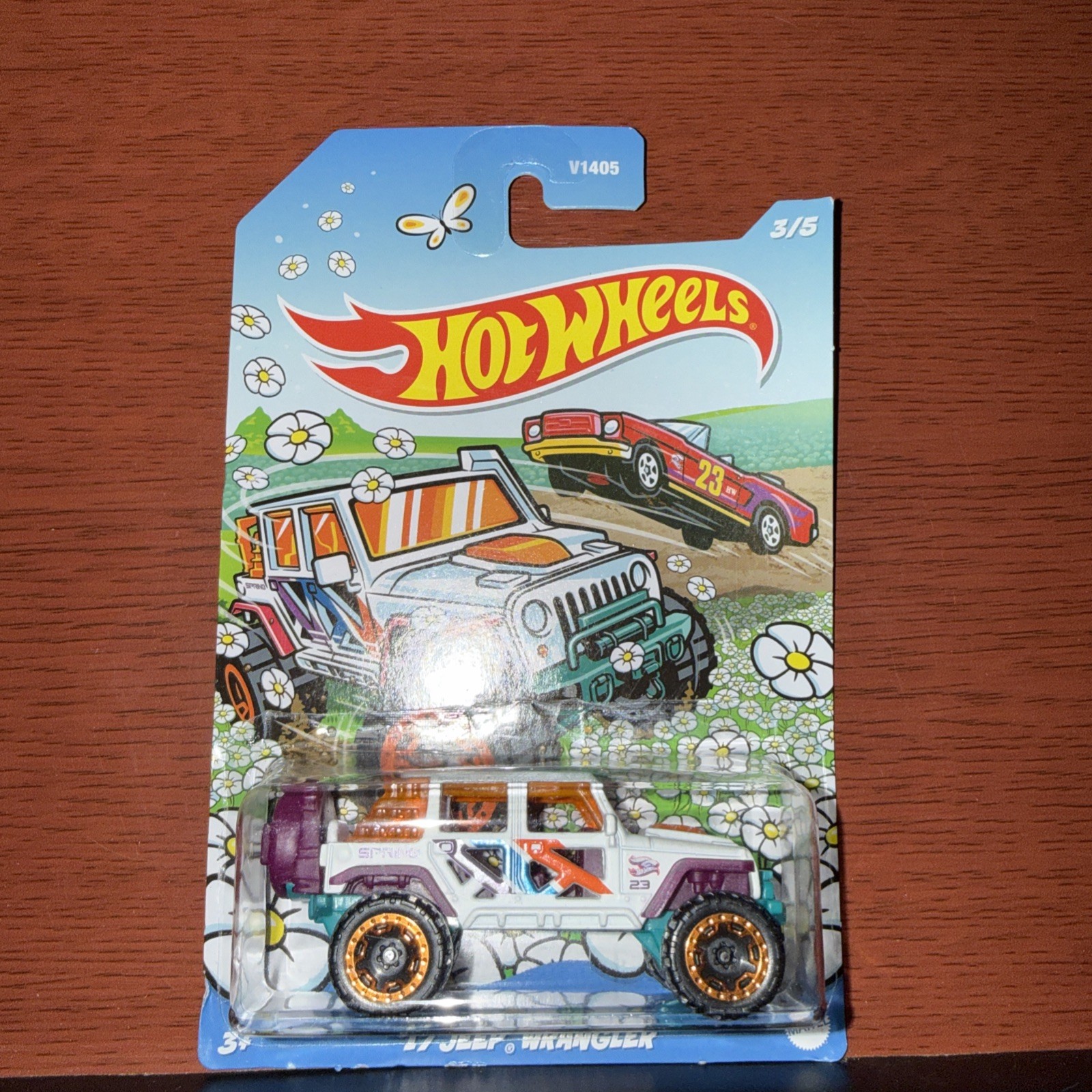 HOT WHEELS '17 JEEP WRANGLER WHITE 3/5. 