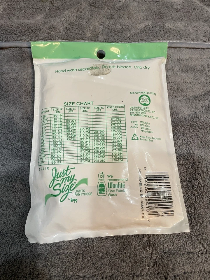 Pantimedias vintage Just My Leggs Lights talla 3X color perla Foto 2 de 3