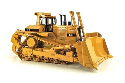 Caterpillar D11R メタルモデル Caterpillar Cat D11R Dozer with Ripper - CCM Brass 1:24 Scale