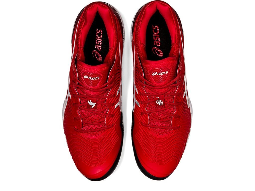 ASICS Court FF 2 Mens Tennis Shoes 11.5 Classic Red White Burgundy