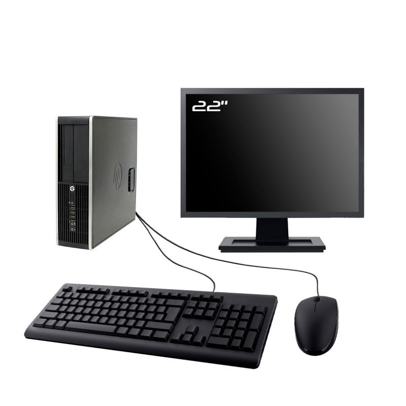 PC HP Compaq 6300 SFF Ecran 22" Intel I3-3220 RAM 32Go SSD 250Go Wifi W11