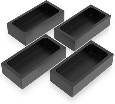 #ad MMasters 1kg 4 Pieces Premium Graphite Ingot Mold for Metal Casting High Purit $90.89