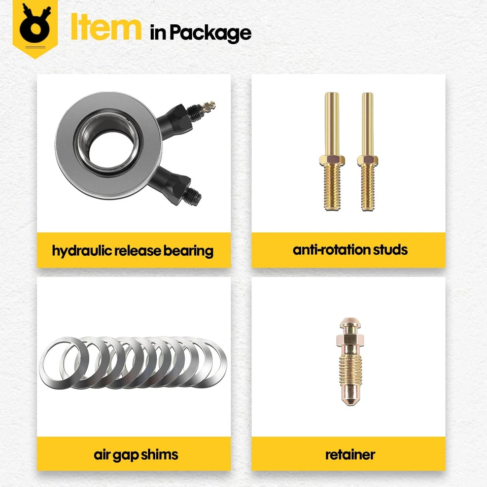 Гидравлическая муфта метательного подшипника запаса для GM Chevy V8 малый блок # 910-25610 - Изображение 4 из 4