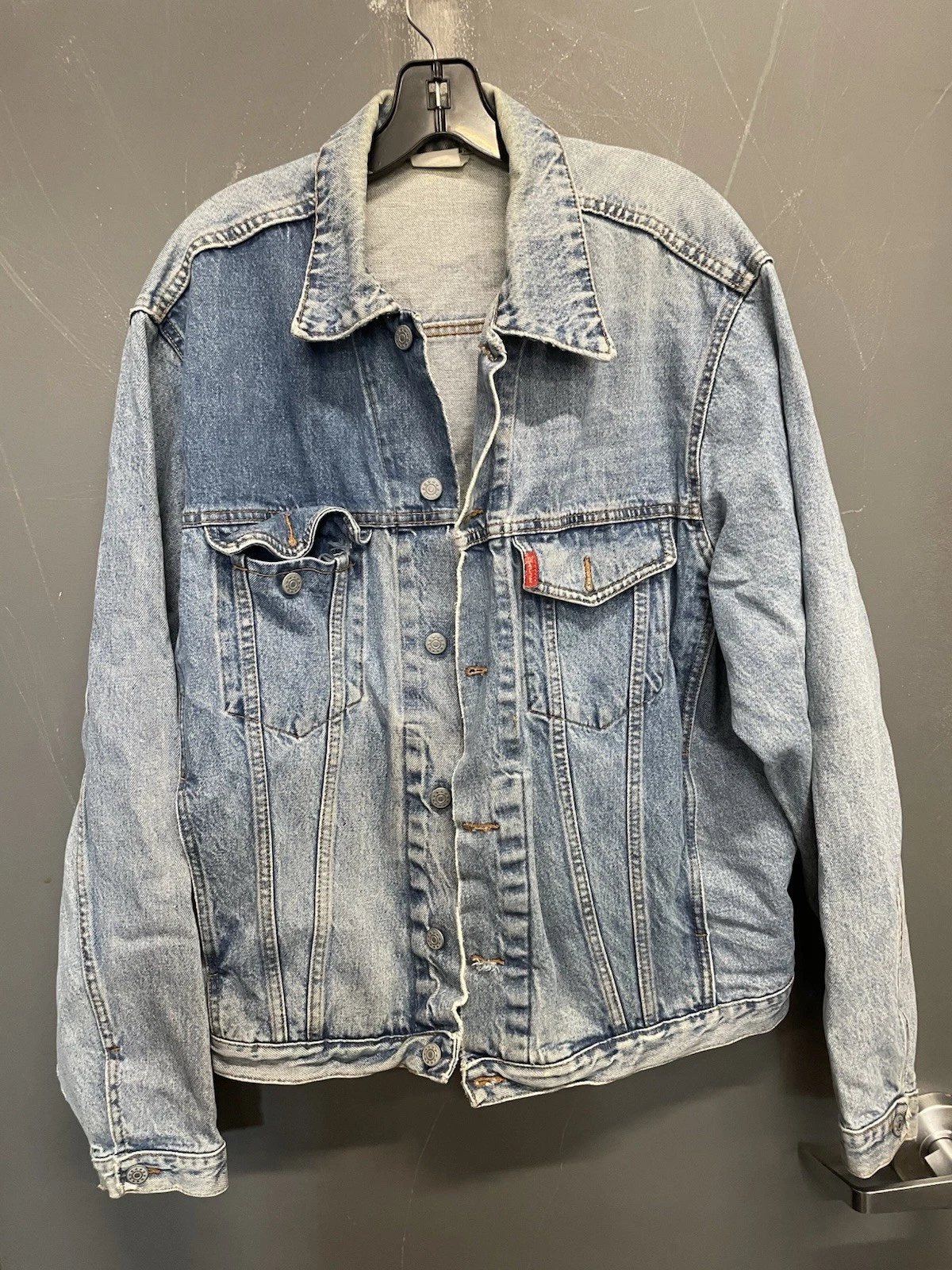 Vintage Men’s International Chaldee Babylone Boys Blue Denim Jacket Size XL