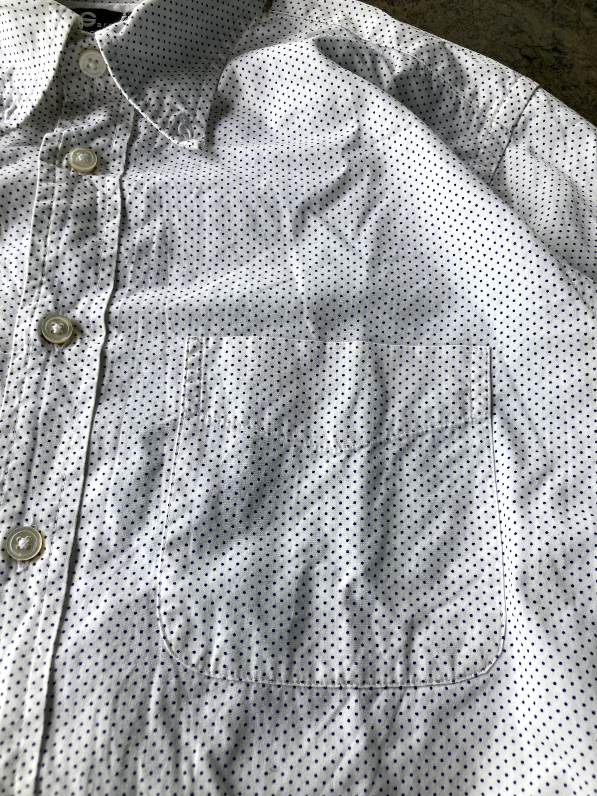 Engineered Garments Polka Dot White Button Up Shi… - image 6