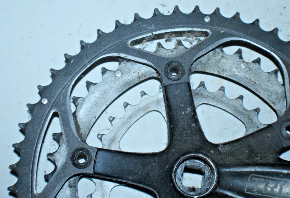 Juego de bielas de carretera SRAM TruVativ ISOFlow negras 170 mm BCD130/74 52/42/30t envío a EE. UU. Foto 3 de 4