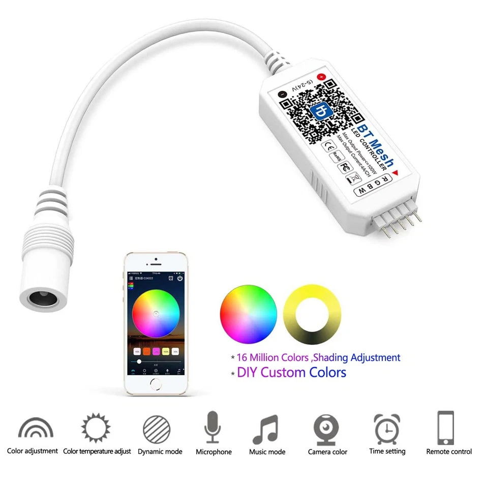 led Smart Controller Bluetooth-compatible 5050 LED Strip Light APP Phone Control - Image 3 of 4