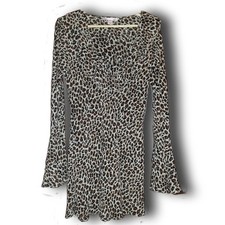 Victoria's Secret medium animal print brown long sleeve slip