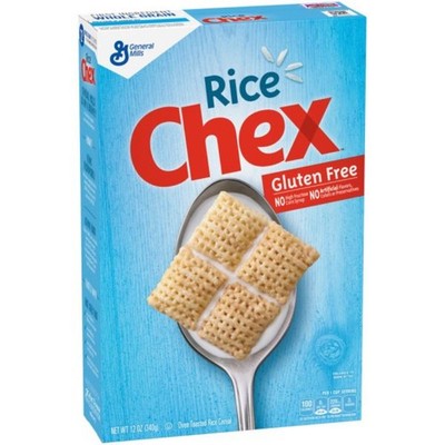 2x Chex Cereal Rice Breakfast Food Gluten Free Snack Healthy New Bulk Pack 12oz