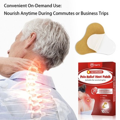 10Pc Cervical Neck Pain Relief Patch Arthritis & Office Workers Soothing Plaster