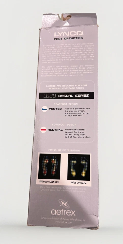 Plantillas ortopédicas Aetrex Lynco L620 serie informal soporte para el arco mujeres 9 Foto 4 de 4